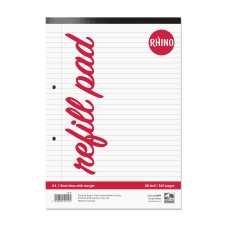 RHINO A4 Refill Pad 80 Leaf, F8M (Pack of 48)