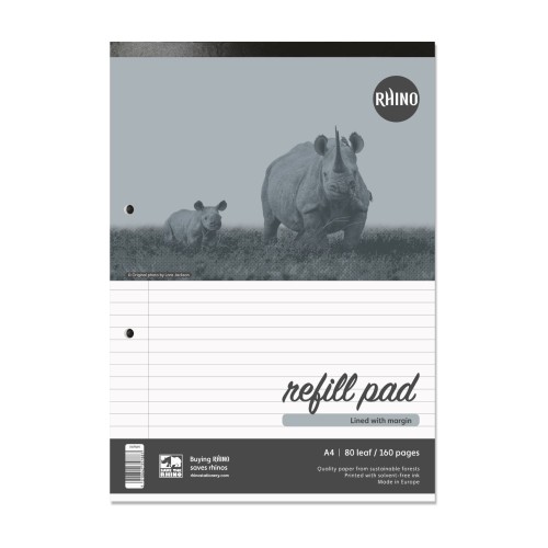 RHINO A4 Refill Pad 80 Leaf, F8M (Pack of 40)