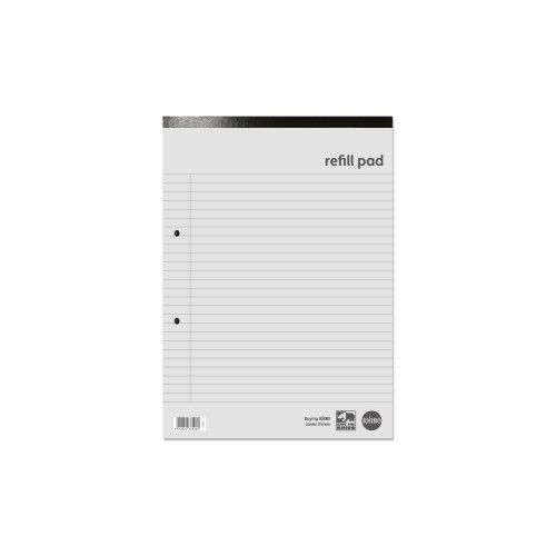 Rhino Everyday Feint Ruled Margin Head Bound Refill Pad 160 Pages A4 Pack of 10