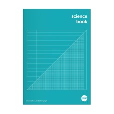 RHINO A4 Science Book 64 Page, F8M and 2:10:20 Graph Ruling (Pack of 10)