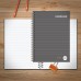 Rhino Everyday Hardback Wirebound Book A5 Black Pack of 3