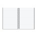 Rhino Everyday Hardback Wirebound Book A5 Black Pack of 3