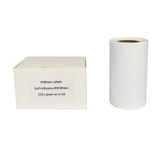 Compatible   Address Label Roll Self Adhesive 89X36mm White Pk of 250