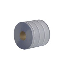 2 Ply blue flat sheet centrefeed 150m rolls - 6 rolls of 500 sheets
