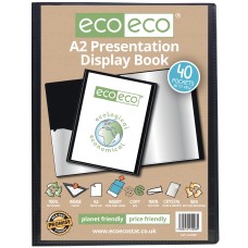 A2 50% Recycled 40 Pocket Presentation Display Book - Single