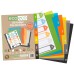 A5 50% Recycled Index File Dividers - 1 Set of 6