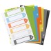 A5 50% Recycled Wide Index File Dividers - 1 Set of 6