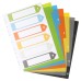 A4 50% Recycled Index File Dividers - 1 Set of 6