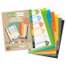 A4 50% Recycled Index File Dividers - 1 Set of 6