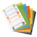 A4 50% Recycled Wide Index File Dividers - 1 Set of 6