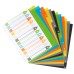 A4 50% Recycled Wide Index File Dividers - 1 Set of 12