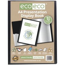 A4 50% Recycled 10 Pocket Presentation Display Book - Single