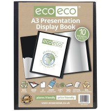 A3 50% Recycled 10 Pocket Presentation Display Book - Single