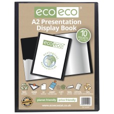 A2 50% Recycled 10 Pocket Presentation Display Book - Single