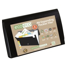 A6 50% Recycled 6 Pocket Expanding File - Single