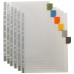 A4 95% Recycled Index Tabbed Premier Punched Pockets - 1 Set of 12