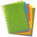 A4 50% Recycled Index File Dividers - 1 Set of 5