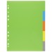 A4 50% Recycled Index File Dividers - 1 Set of 5
