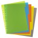 A4 50% Recycled Wide Index File Dividers - 1 Set of 5