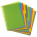 A4 50% Recycled Index File Dividers - 1 Set of 10