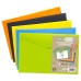 Pack 5 A5 50% Recycled Colour Press Stud Wallets - Pack of 5