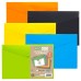 Pack 5 A5 50% Recycled Colour Press Stud Wallets - Pack of 5