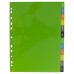 A4 50% Recycled January - December Index File Dividers - 1 Set