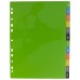 A4 50% Recycled January - December Wide Index File Dividers - 1 Set