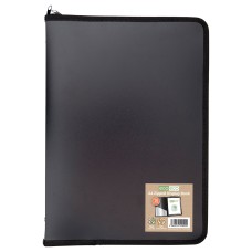 A4 50% Recycled 30 Pocket Zipped Display Book - Single
