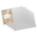 Pack 5 A4 50% Recycled Clear Press Stud Wallets - Pack of 5