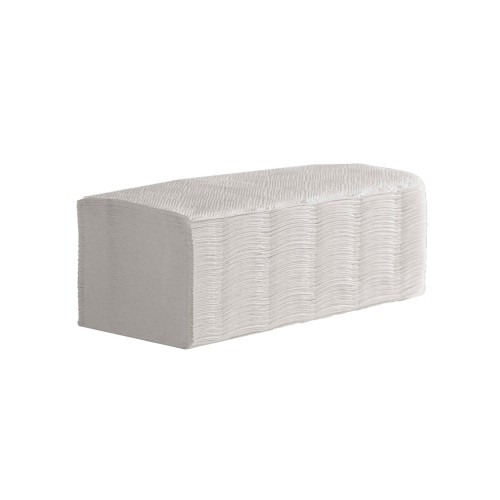2 ply white V fold flushable hand towels x 2400
