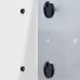 Wall Mounted Magnetic Glass Board 1300x550x18mm - White Stone