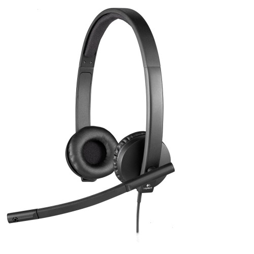 Logitech Stereo Headset H570e USB black 981-000575