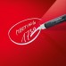 Wall Mounted Magnetic Glass Board 1000X650x15mm - Red - GL142