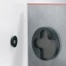 Wall Mounted Magnetic Glass Board 1000X650x15mm - Red - GL142