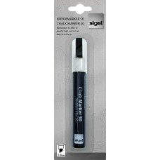 Liquid Chalk Water-Based Marker White easy wipe 1-5mm chisel tip (1) - GL181