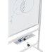 ROCADA VISUALLINE Revolving Mobile Whiteboard Support (Use with Aluminium Framed Boards 120 to 200cm Width) - Grey