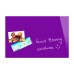 Wall Mounted Magnetic Glass Board 600x400x9mm - Berry-coloured - B1204