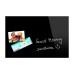 Wall Mounted Magnetic Glass Board 600x400x9mm - Black - B1201