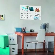 Wall Mounted Magnetic Glass Board 600x400x9mm - Super White - B1200