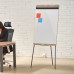 ROCADA NATURAL Tripod Flipchart with Magnetic Dry Wipe Surface - Oak