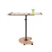 ROCADA NATURAL Mobile Flipchart with Magnetic Dry Wipe Surface, Converts into Table - Oak