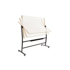 ROCADA NATURAL Revolving Mobile Mount and Double Sided Natural Whiteboard - Oak