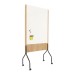 ROCADA NATURAL Mobile Whiteboard Double Sided - Oak