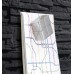 Wall Mounted Magnetic Glass Board 1300x550x18mm - Slate