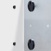 Wall Mounted Magnetic Glass Board 1000x1000x18mm - Red