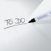 Wall Mounted Magnetic Glass Board 1000X650x15mm- Super White - GL141