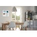 Wall Mounted Magnetic Glass Board 450x450x9mm- Super White - B1100