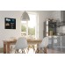 Wall Mounted Magnetic Glass Board 450x450x9mm - Black - B1101
