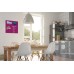 Wall Mounted Magnetic Glass Board 450x450x9mm - Berry-coloured - B1104